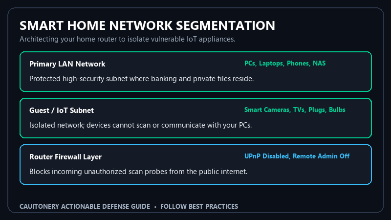 Smart Home Network Segmentation and Router Firewall Layer