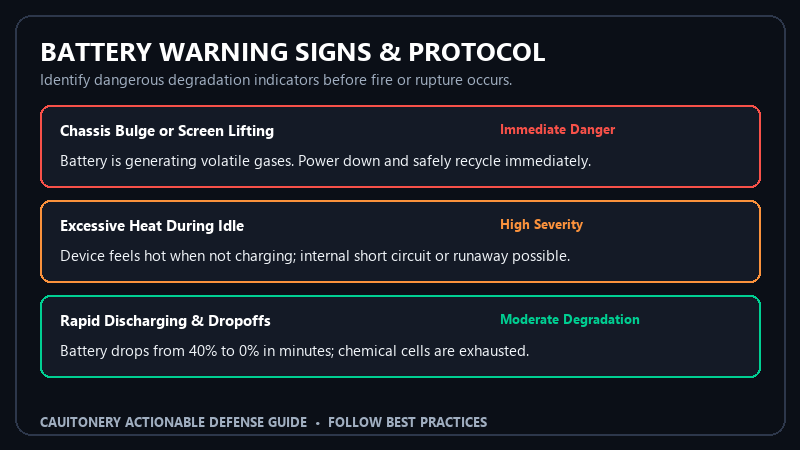 Battery Warning Signs and Thermal Runaway Safety Protocol