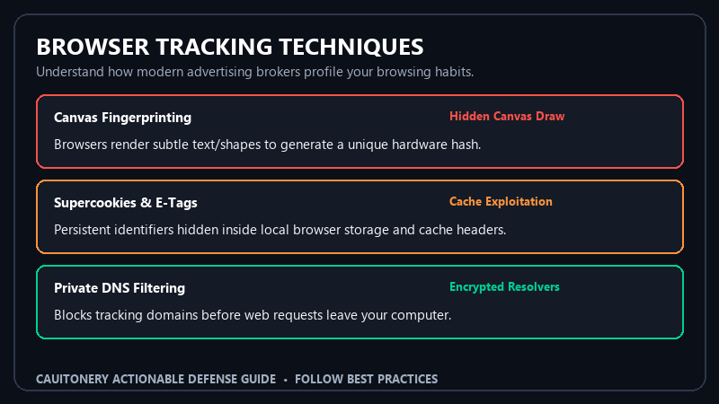 Browser Tracking Techniques Canvas and Supercookies Explained