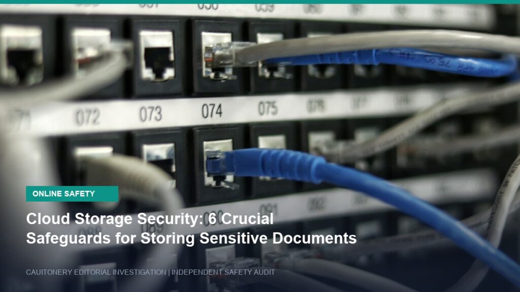 Cloud Storage Security: 6 Crucial Safeguards for Storing Sensitive Documents Online