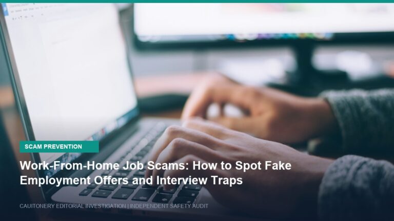 Work-From-Home Job Scams: How to Spot Fake Employment Offers and Interview Traps Work-From-Home Job Scams: How to Spot Fake Employment Offers and Interview Traps