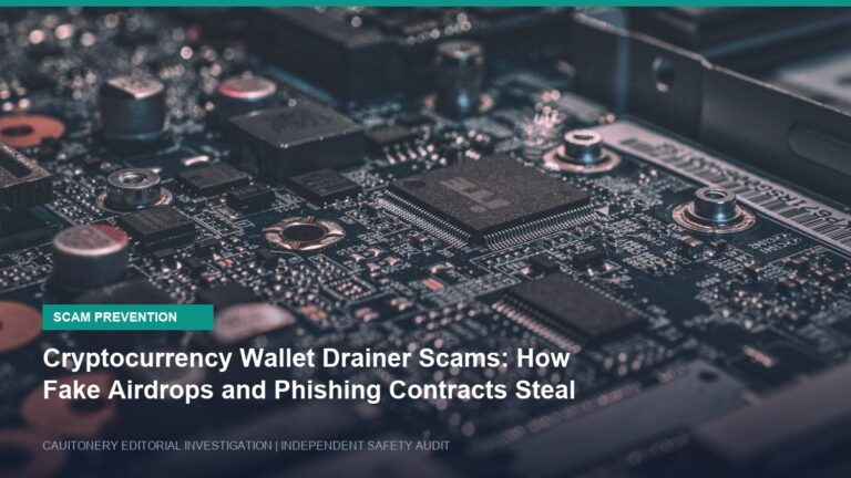 Cryptocurrency Wallet Drainer Scams: How Fake Airdrops and Phishing Contracts Steal Assets Cryptocurrency Wallet Drainer Scams: How Fake Airdrops and Phishing Contracts Steal Assets