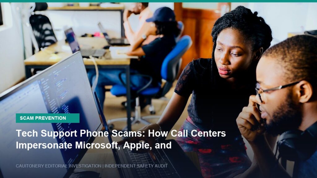 Tech Support Phone Scams: How Call Centers Impersonate Microsoft, Apple, and Antivirus Brands