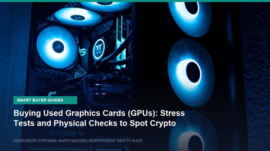 Buying Used Graphics Cards (GPUs): Stress Tests and Physical Checks to Spot Crypto Mining Wear